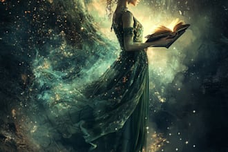 design fantasy book cover in my style