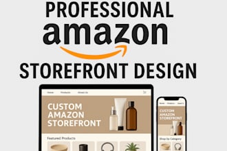 develop amazon brand store and storefront design for you