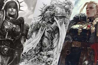 print and paint miniatures painting for warhammer 40k aos, 3d statue 3d figurine