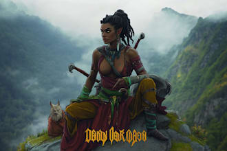 make a dnd party art and d and d character for you