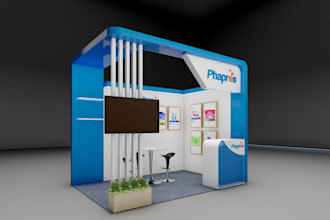 create custom 3d booth design for events