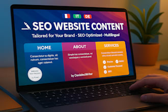 engaging SEO content for website pages en IT de