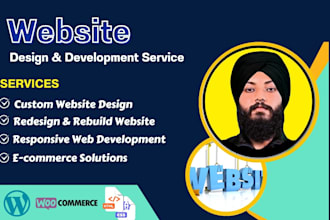 design a responsive wordpress website or rebuild website or a landing page