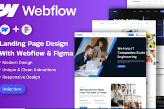 design and build a responsive webflow website