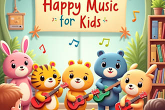 compose and produce haappy music nursery rhymes for children