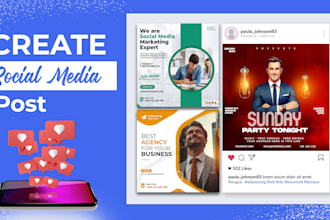 design stunning instagram or facebook posts for your business