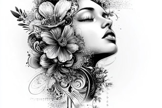 create unique custom tattoo any tattoo design, tattoo artist