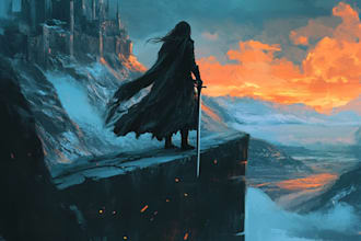 do fantasy book cover design, thriller book cover