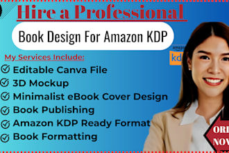 design a professional minimalist ebook cover for amazon KDP and canva