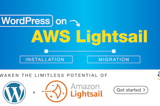 do a  wordpress installation in AWS lightsail