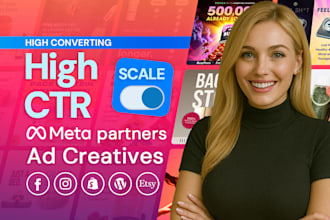 design high converting static ad creatives