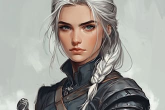 do realistic or fantasy dnd portrait