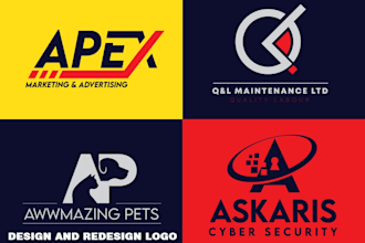 design and redesign wordmark and typography logo for you