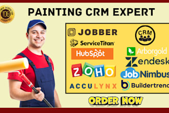 setup painting crm jobber servicetitan jobnimbus houzz pro zoho dripjobs zendesk