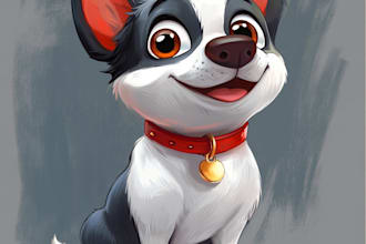 create disney style pet portraits in 24 hours