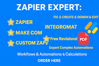 setup workflow on zap make integromat zapier api automations webhook integration