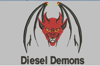 do embroidery digitizing convert to dst, jef, pes, exp in 1 hour