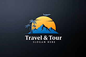 design a modern logo for transport, travel, or real estate brands