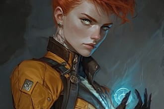 create fantasy character portrait art