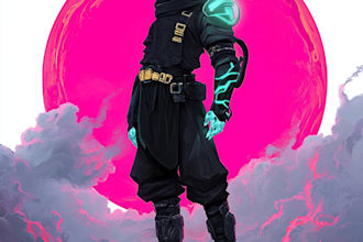 make hand drawn sci fi illustrations for you