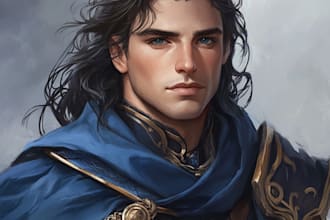 draw your fantasy,scifi or rpg character full body