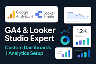 setup google analytics 4 and build custom looker studio dashboards