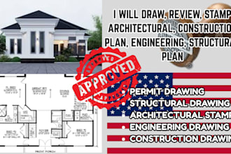 review, stamp architectural, construction plan engineering drawing hvac permit