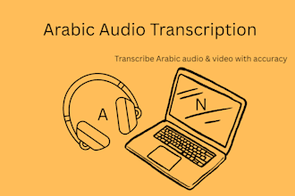 transcribe arabic audio and video into clear, accurate text