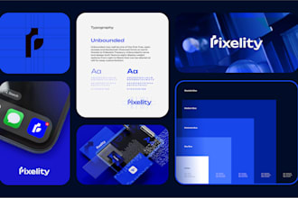 design modern tech and saas logo with minimal brand identity for startup
