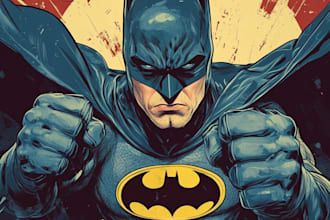 draw you a dc or marvel style comic book superhero