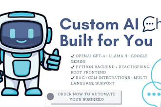 build a custom ai chatbot with bert, llama 3, openai, or gemini