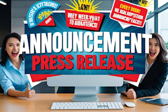 write professional canada UK press release and PR distribution