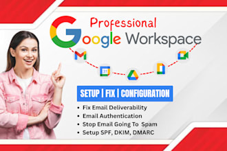setup and fix your g suite, google workspace business email