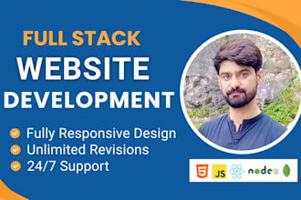 build custom website development as full stack developer, mern, frontend,backend
