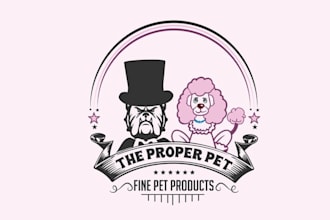 design animals pet product company logo