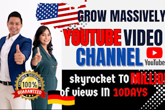 do USA dutch german youtube video promotion shoutout, yt ads to boost views subs