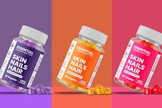 do all types of product packaging, label and sticker design
