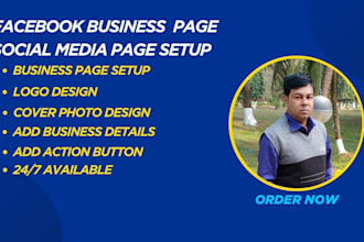 do facebook business page create and setup, social media page setup
