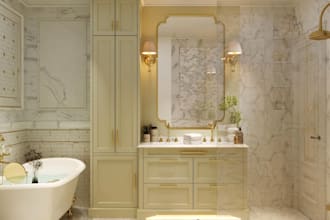 create stunning bathroom design for home or apartment
