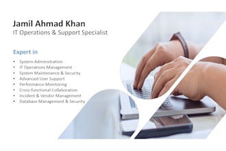 manage IT ops optimize systems and provide expert helpdesk support