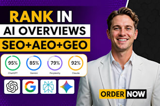 increase ai visibility score to rank website in chatgpt, gemini with GEO aeo SEO