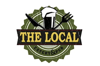 design modern local eatery and pub beer logo