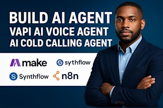 build ai agent vapi ai voice agent ai cold calling agent make com synthflow n8n