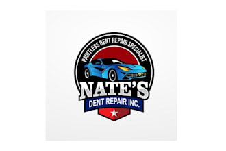 design modern paintless dent repair company logo