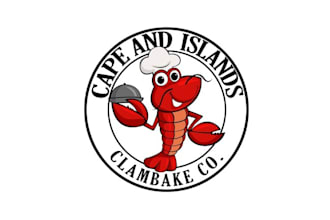 design colorful seafood food truck restaurant logo