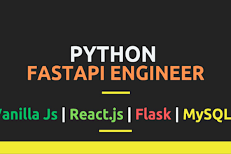 python fastapi developer and database mysql