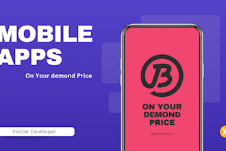 build cross platform flutter app with beautiful UI and firebase integration