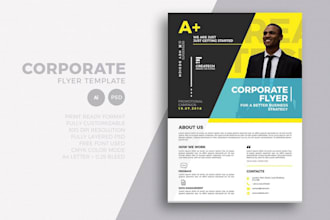 do professional business corporate flyer design modern and creative template