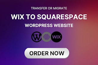 convert migrate or transfer wix to squarespace wordpress website
