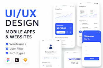 create a user friendly mobile app UI UX design for IOS and android